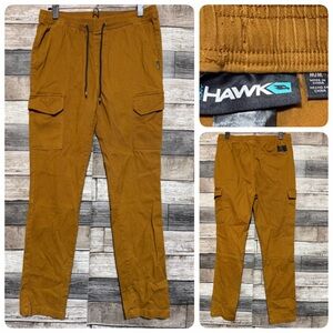 Tony Hawk Cargo Joggers Drawstring Pants Men’s M Brown Orange (Inseam 29)